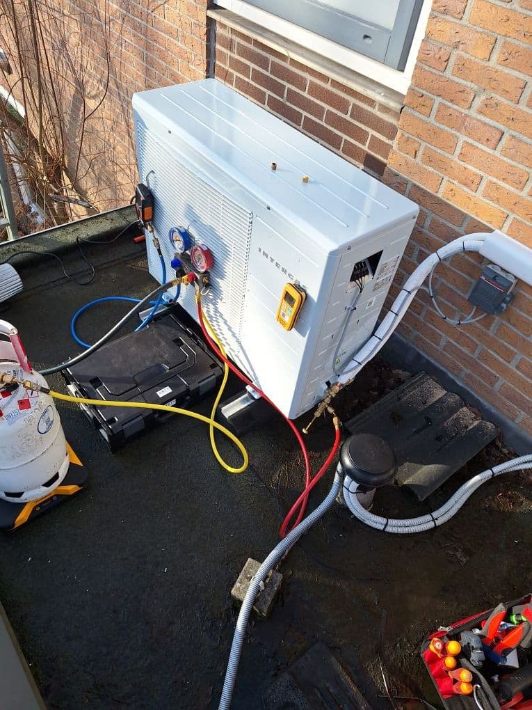 Airco installatie bij een particuliere woning