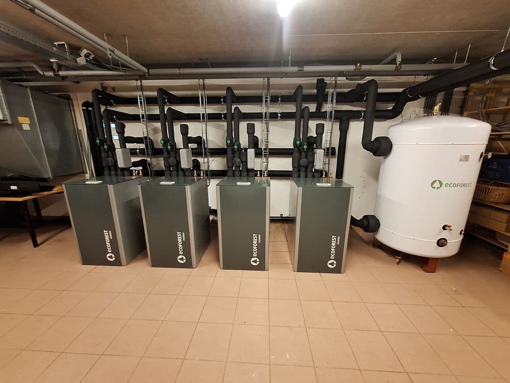 Installatie van duurzame warmte in een zakelijk gebouw